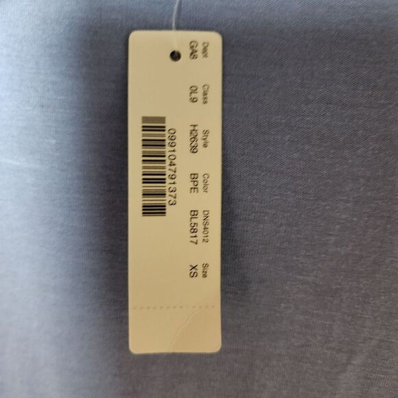 J. Crew Tie Front Blue Long Sleeve Tee Top XS NWT - Picture 5 of 8